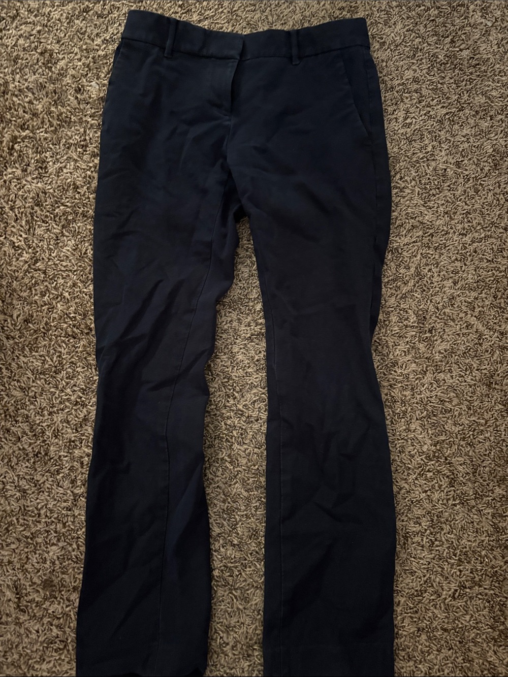 Ann Taylor Navy Devin Fit Dress Pants